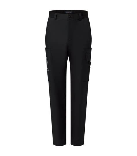 Black Technical Cotton Trousers 